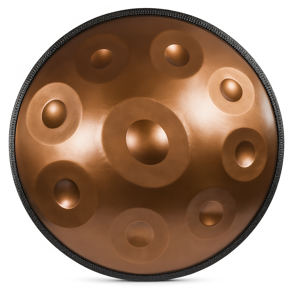 Handpan Artisanal Ré Mineur - Gold (9/10/12 Notes)