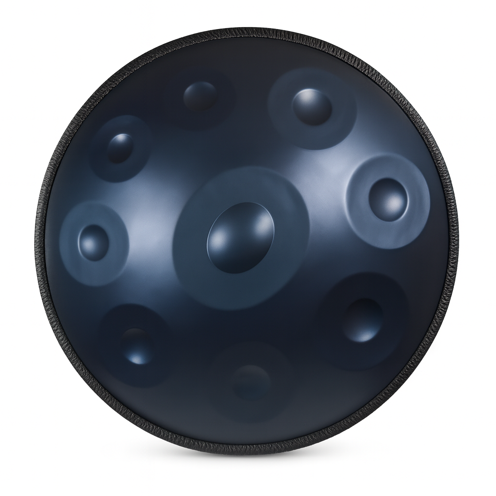 Handpan Artisanal Ré Mineur - Bleu Nuit (9/10/12 Notes)