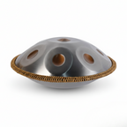 Handpan Artisanal Ré Mineur - Argent Solaire (9/10/12 Notes)