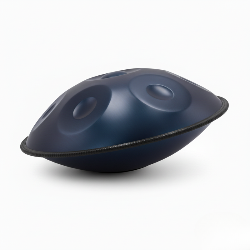 Handpan Artisanal Ré Mineur - Bleu Nuit (9/10/12 Notes)